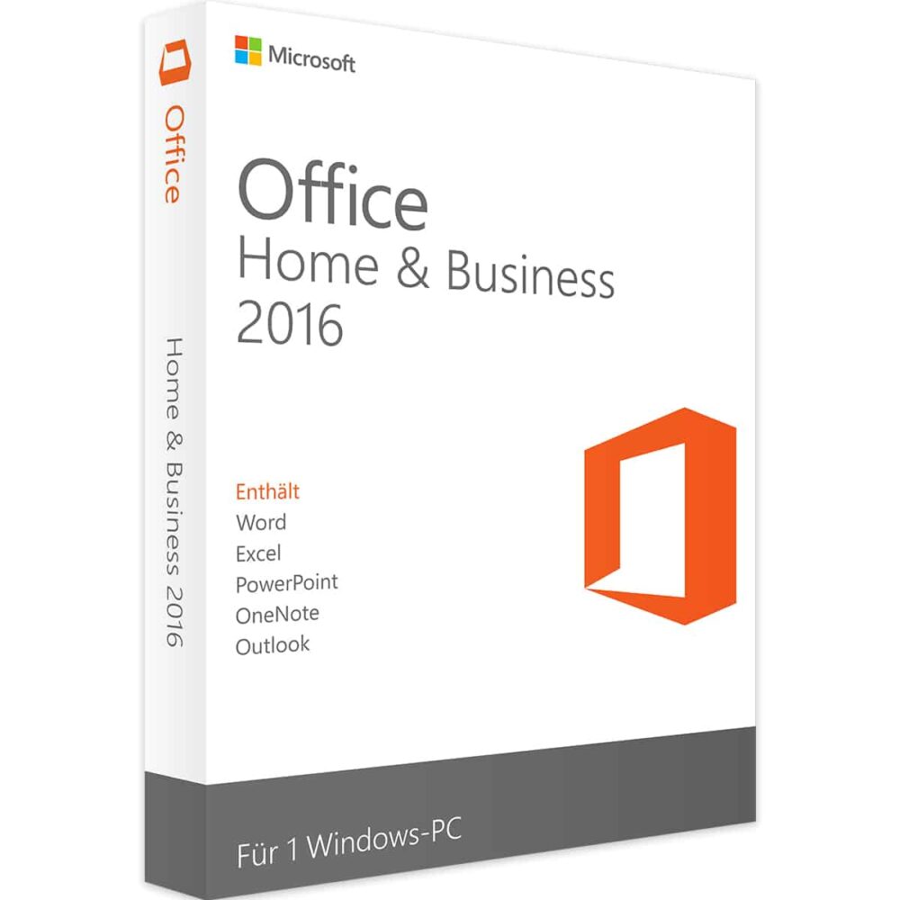 MS Office Home and Business 2016 for Windows | Lifetime License Key | Retail