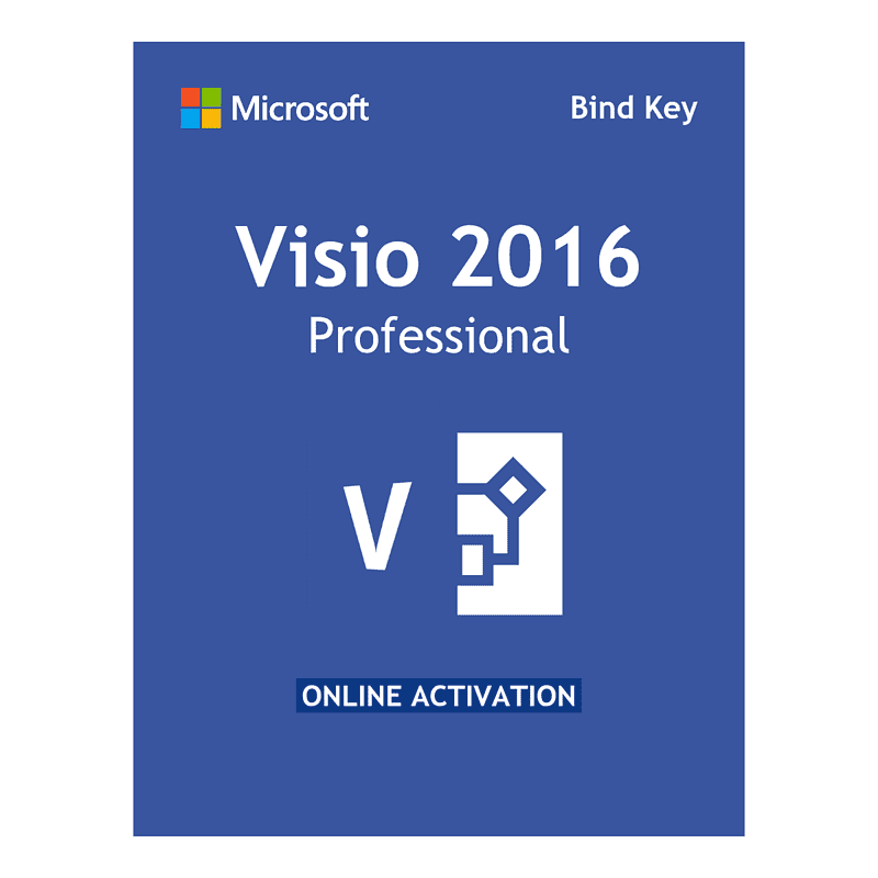 Microsoft Visio 2016 Professional Product Key Binding for 1 PC Online Activation