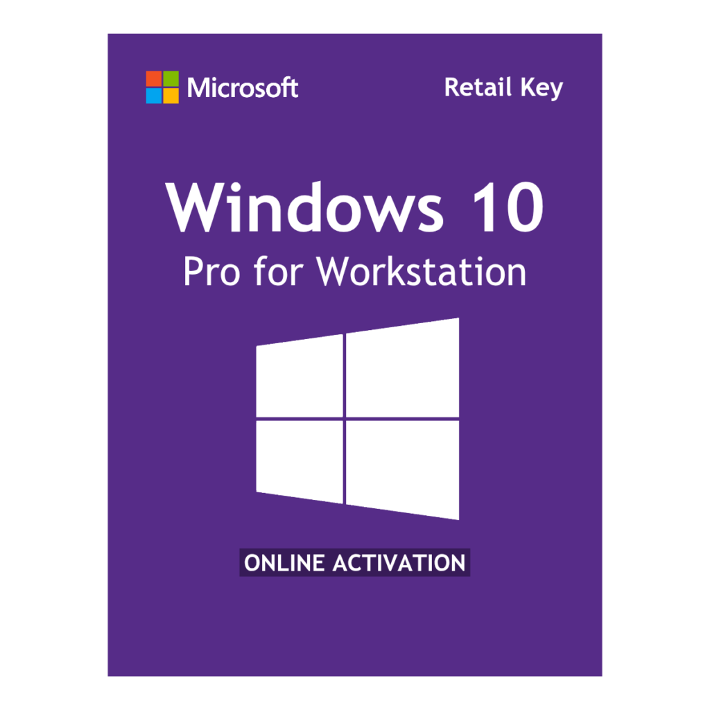 Microsoft Windows 10 Pro for Workstations Product Key Retail Lifetime License for 64 Bit