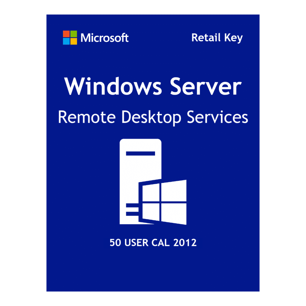 Microsoft Windows Server 2012 RDS Lifetime License Key for 50 User CALs