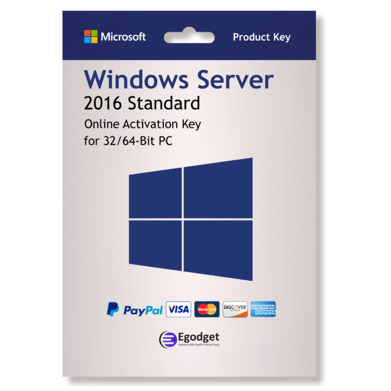 Microsoft Windows Server 2016 Standard License Key for 1 PC
