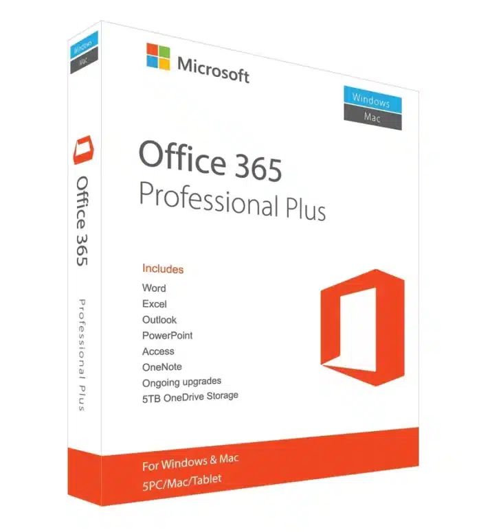 Office 365 Pro Plus 1 Year Subscription Account 5 Users