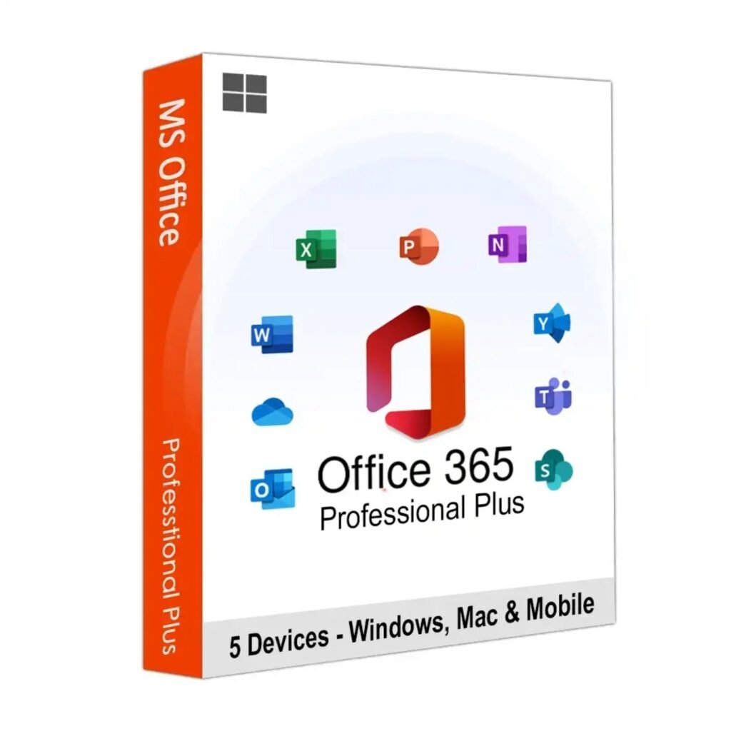 Microsoft Office 365 Pro Plus Account – 5 Users, 100GB OneDrive
