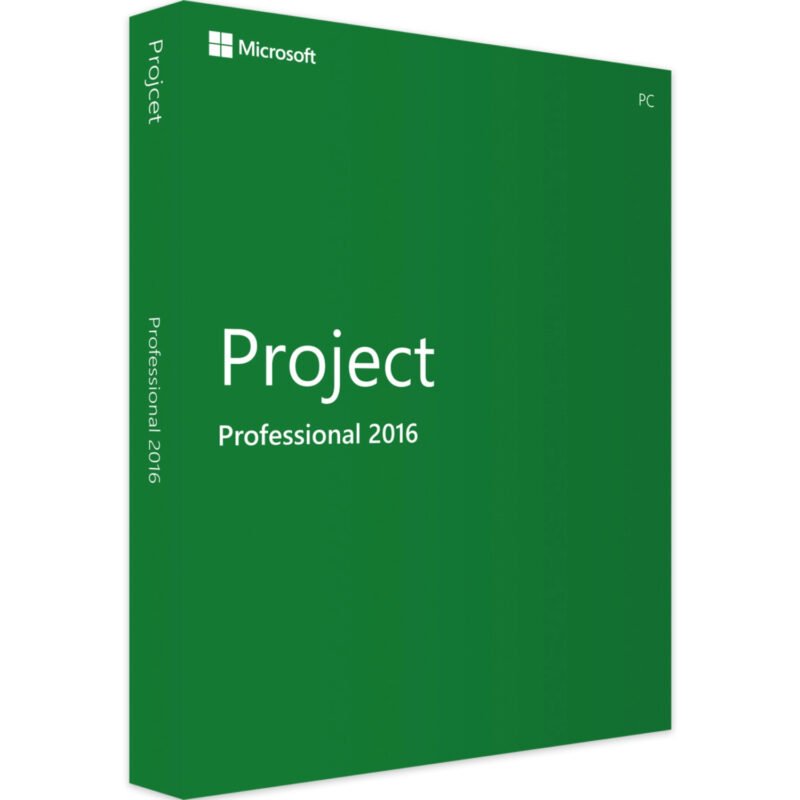 Microsoft Project 2016 Professional product key – genuine lifetime license for 1 Windows PC (32/64-bit) from Egodget