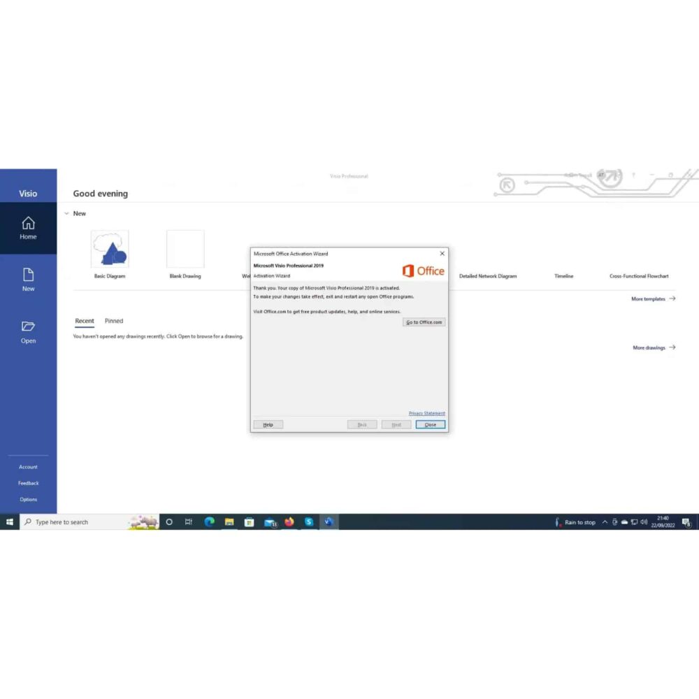 Microsoft Visio 2019 Professional Product Key - Bind