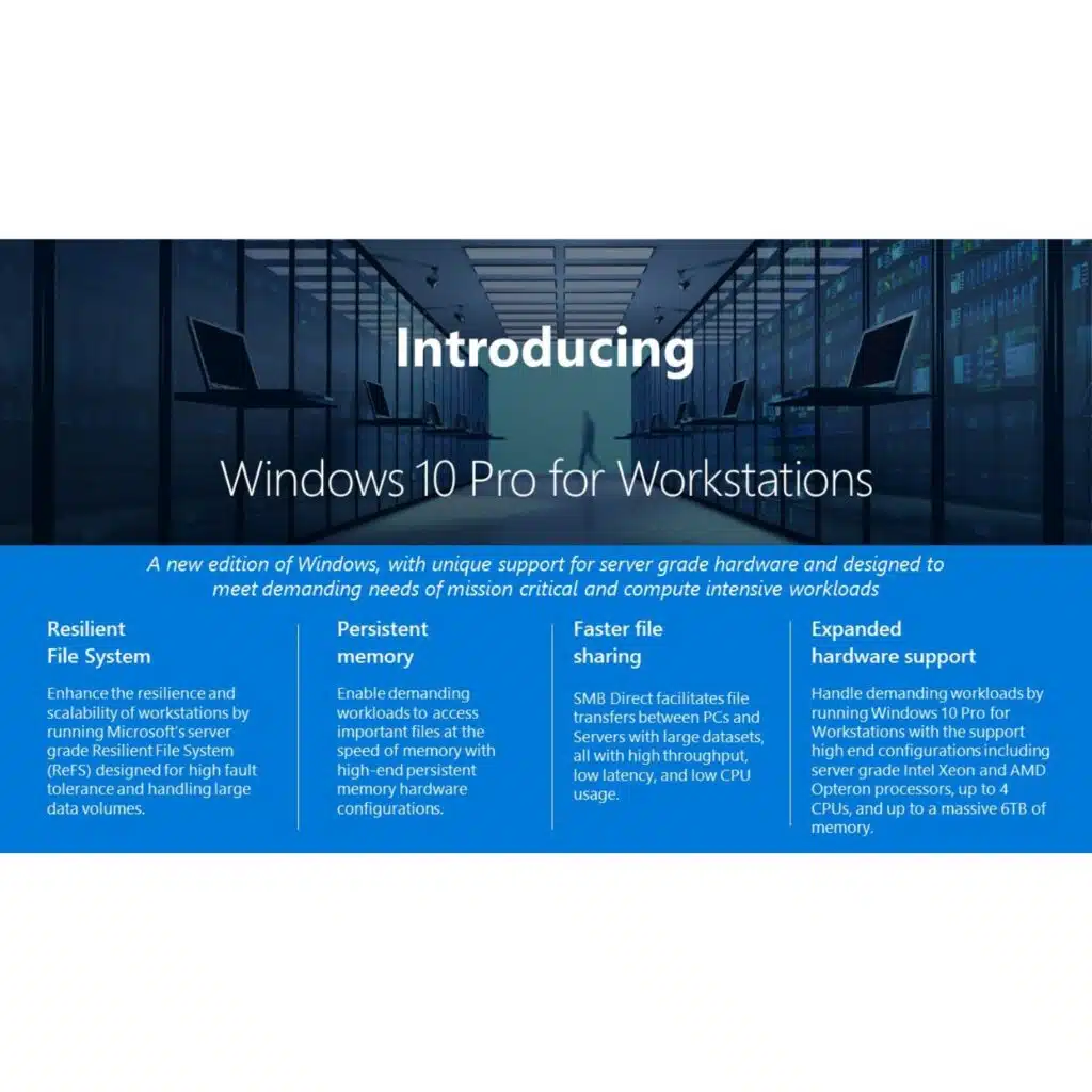 Microsoft Windows 10 Pro for Workstation License Key - 64-bit