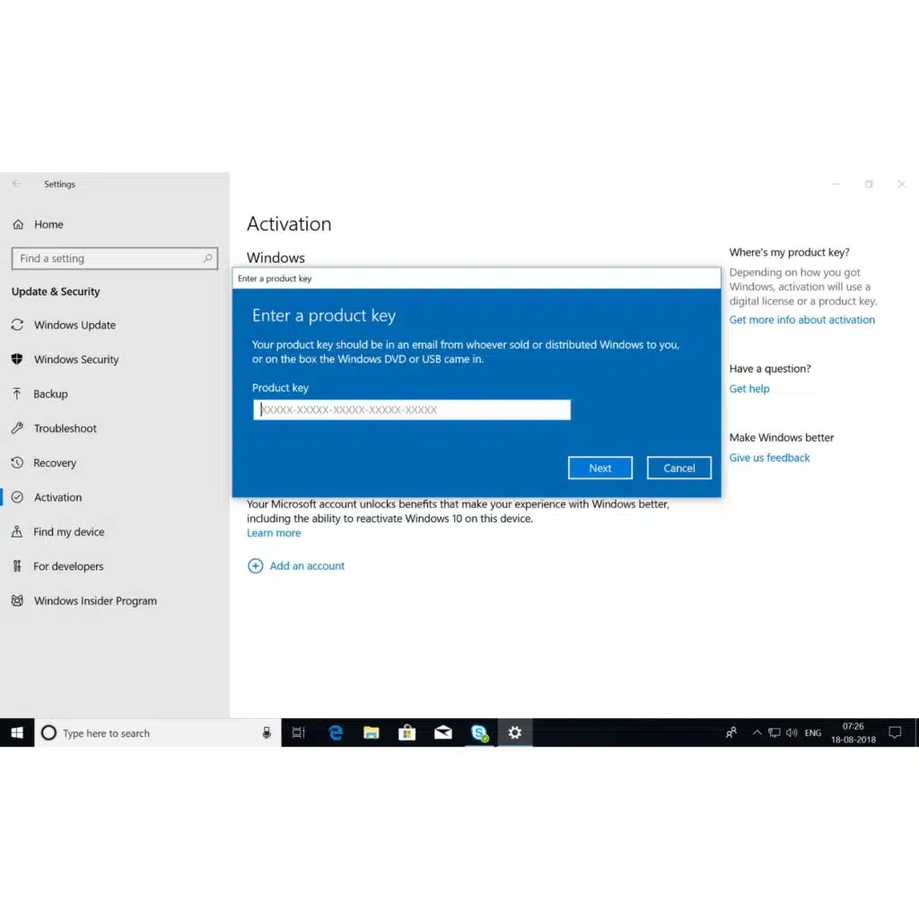 Microsoft Windows 10 Pro for Workstation License Key - 64-bit