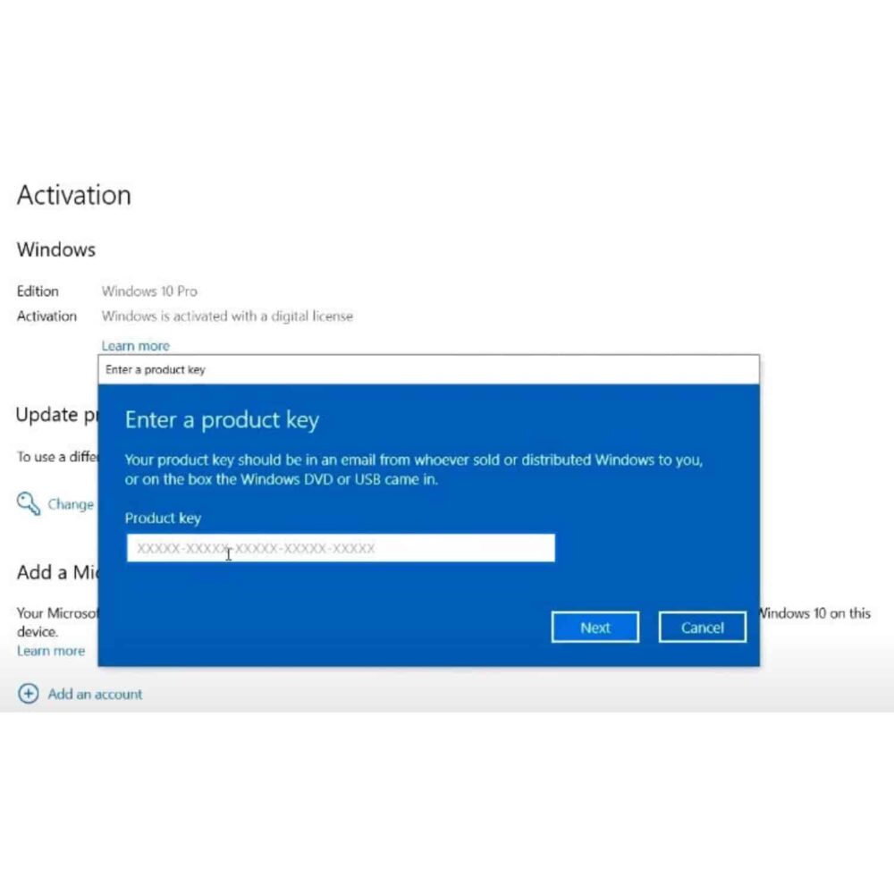 Microsoft Windows 10 Professional Product Key - OEM