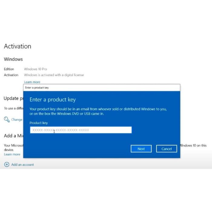 Microsoft Windows 10 Professional Product Key - OEM