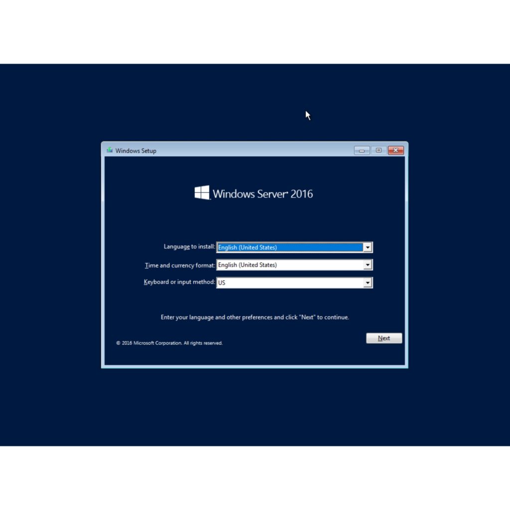 Microsoft Windows Server 2016 Standard License Key