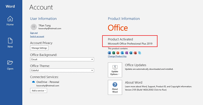 Microsoft Office 2019 Pro Plus Lifetime License Key