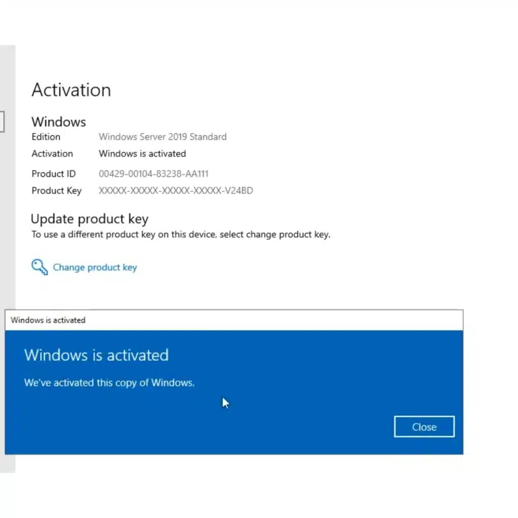 Microsoft Windows Server 2019 Standard License Key