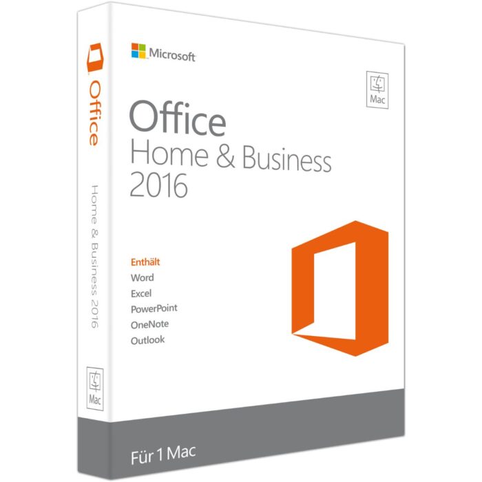 Microsoft Office 2016 Home and Business License for Mac