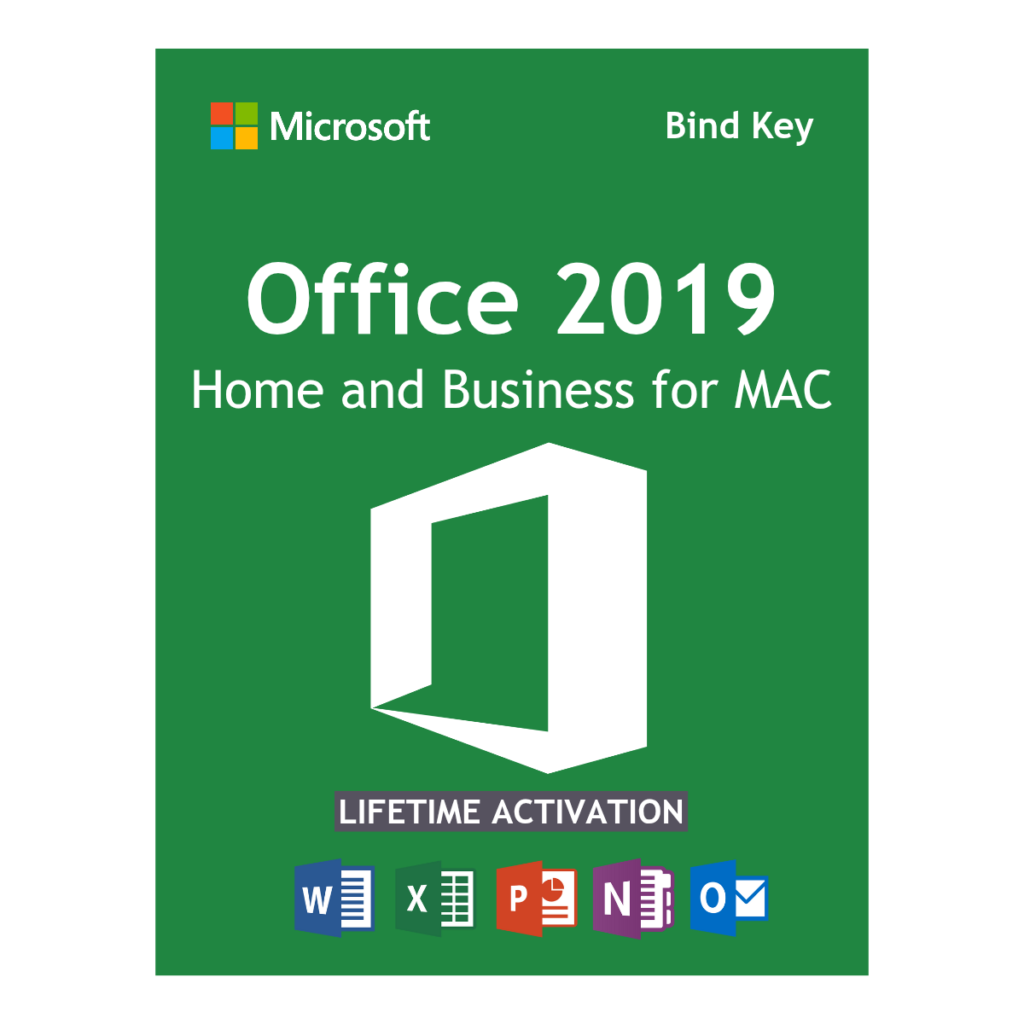 Microsoft Office 2019 Home & Business for Mac Lifetime License Key for 1 User Bind