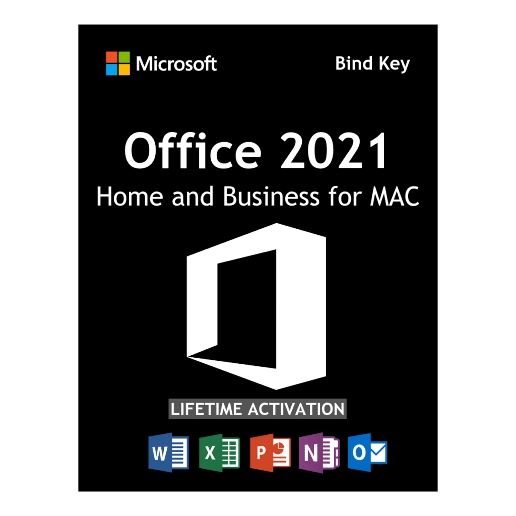 Microsoft Office 2021 Home & Business for Mac Lifetime License Key for 1 User Bind