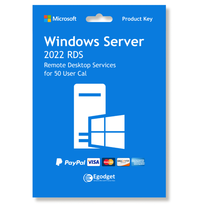 Microsoft Windows Server 2022 RDS 50 User CALs License Key