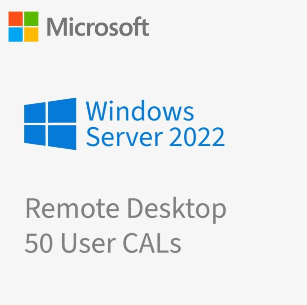 Windows Server 2022 Remote Desktop Services RDS - 50 User CAL