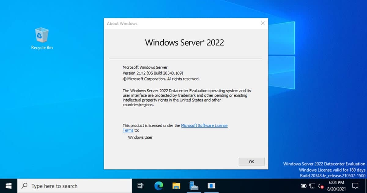 Windows Server 2022 Datacenter Online Activation
