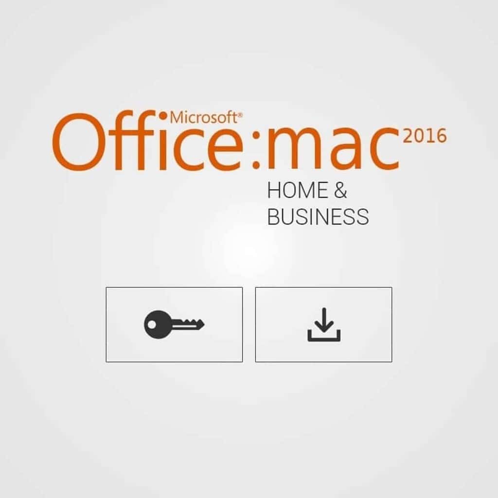 Microsoft Office 2016 Home and Business License for Mac