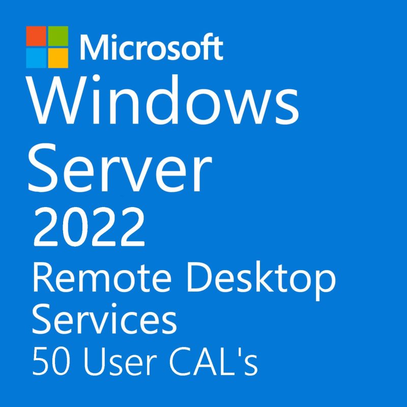 Windows Server 2022 Remote Desktop Services 50 User CALs License Key