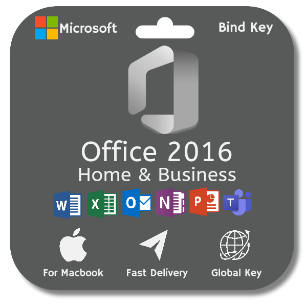 Microsoft Office Home & Business 2016 for Apple MAC Lifetime Key