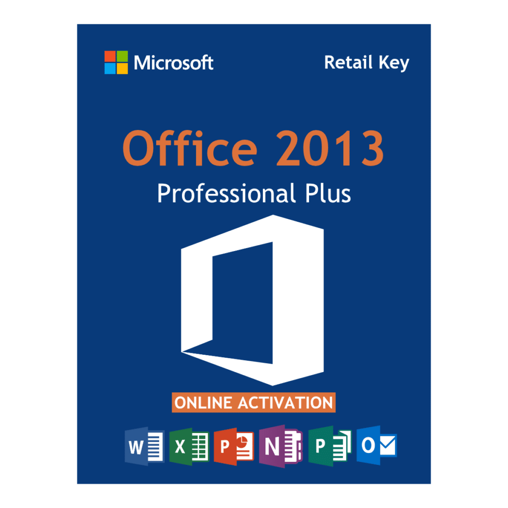 Microsoft Office 2013 Professional Plus Lifetime License Key Online Activation for 1PC