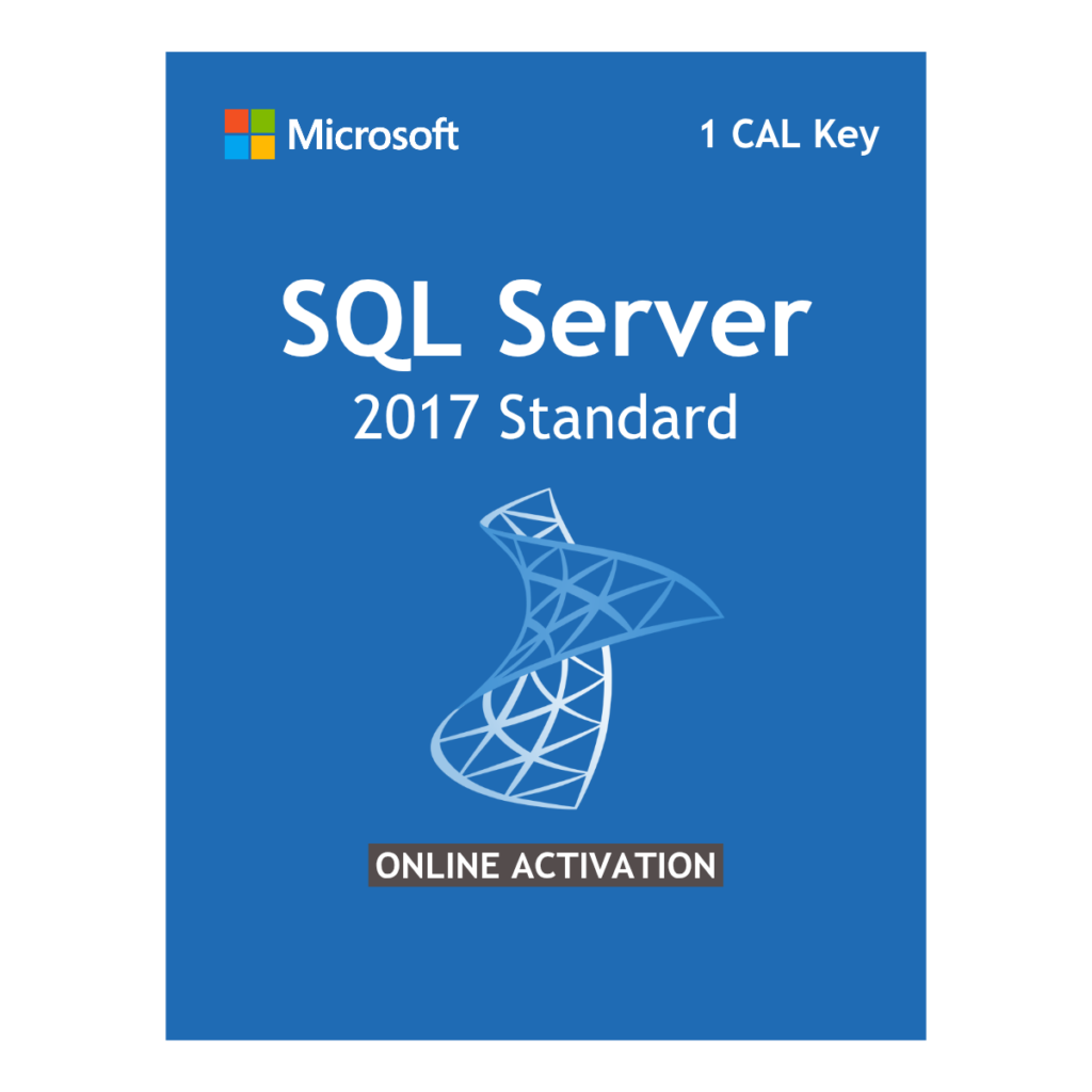 Microsoft SQL Server 2017 Standard Edition License Key 1 CAL Lifetime Activation