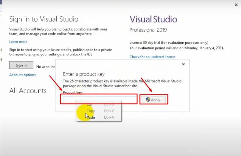 Microsoft Visual Studio 2019 Professional Key Global Online Activation