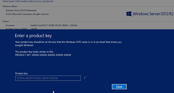 Windows Server 2012 R2 Standard License Key Lifetime Activation