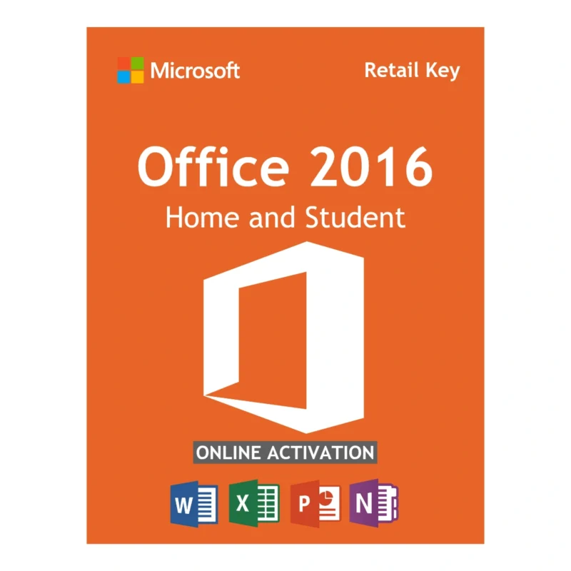 Cart 8 Microsoft Office 2016 Home and Student