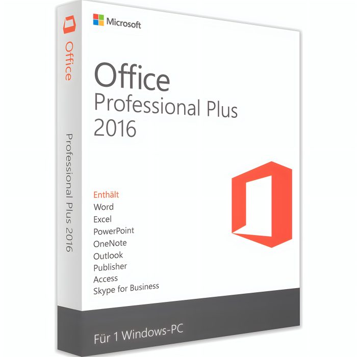 Microsoft Office 2016 Professional Plus 1user Product Key