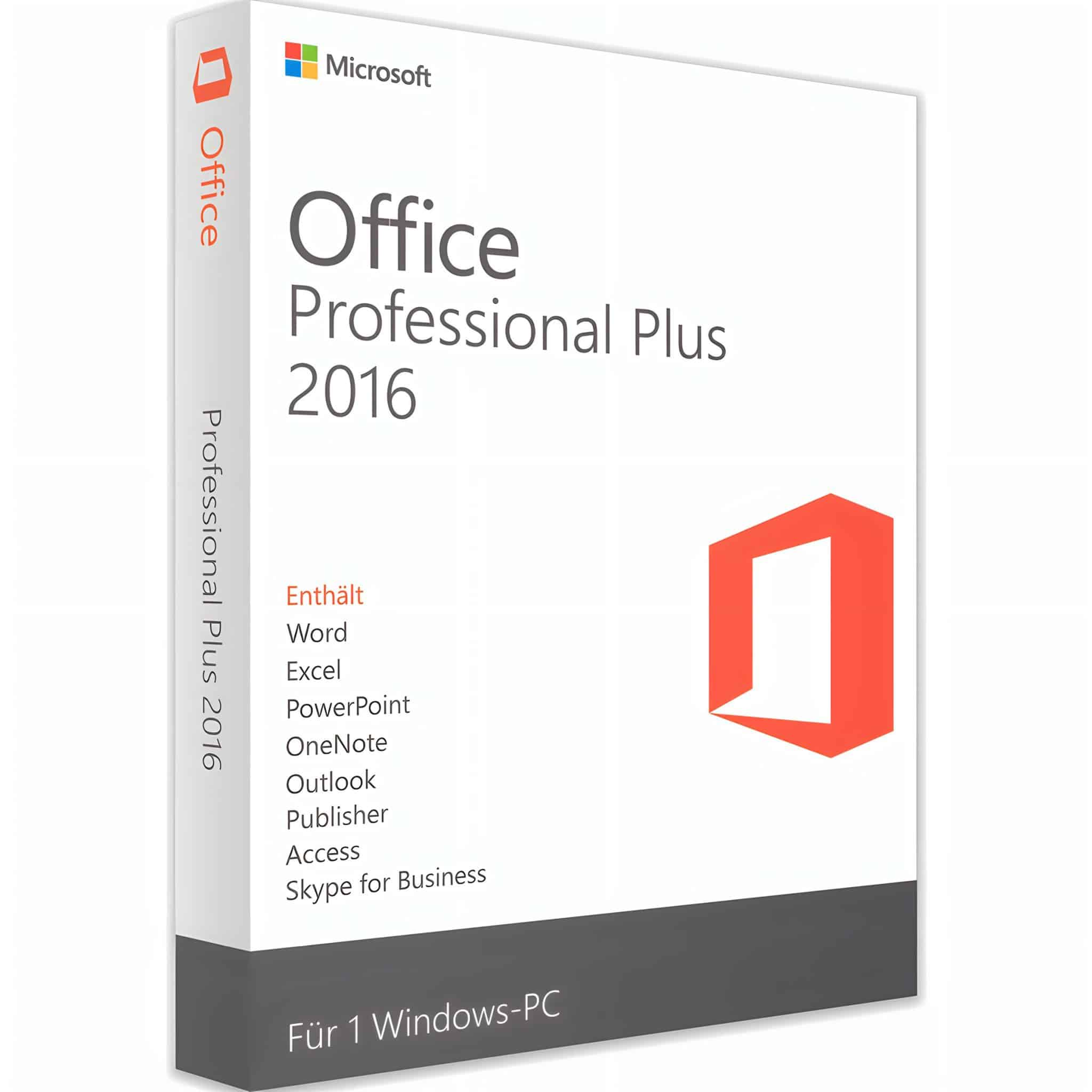 Microsoft Office 2016 Professional Plus 1user Product Key
