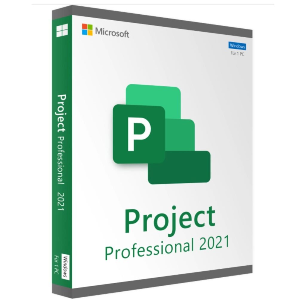 Microsoft Project 2021 Professional Product Key – 1 PC Retail License (Windows)
