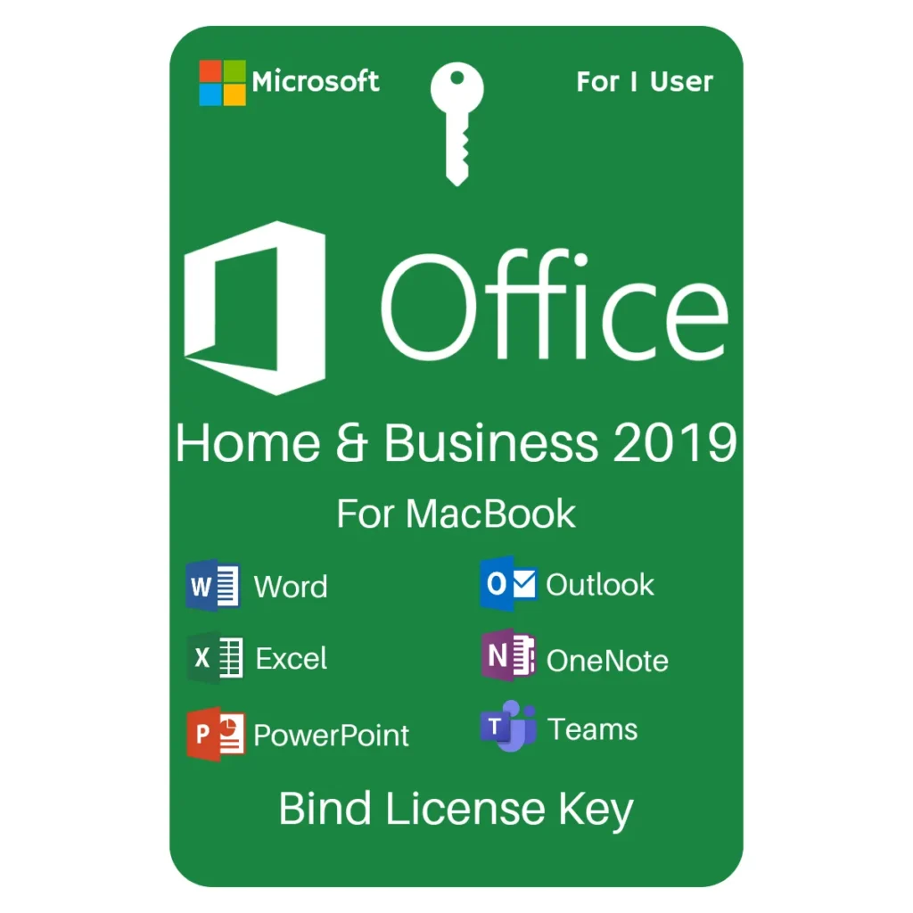 Office 2019 Home and Business for MAC Lifetime Digital Key