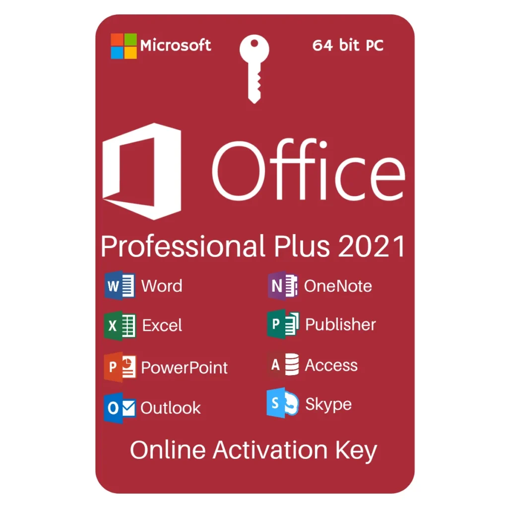 Office 2021 Professional Plus Lifetime License Key