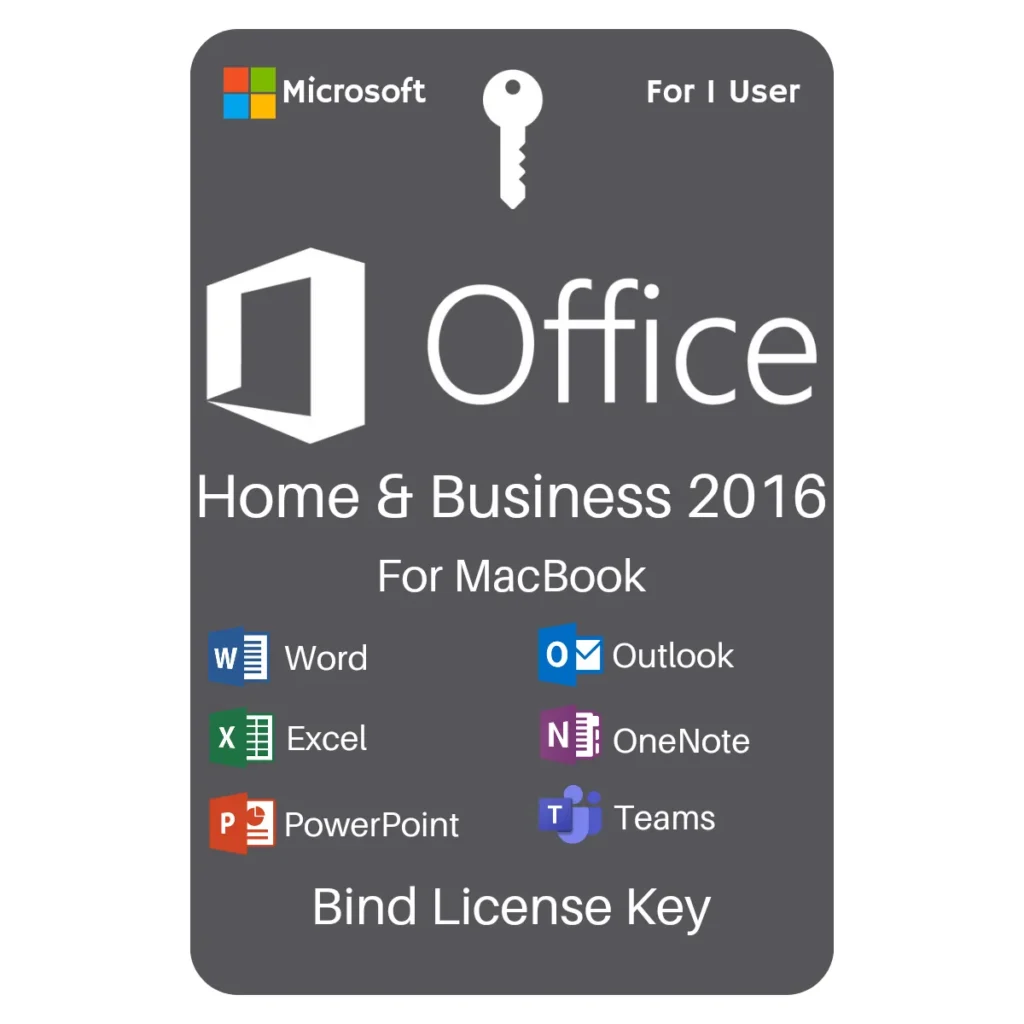 Office 2016 Home and Business for MAC Key Global