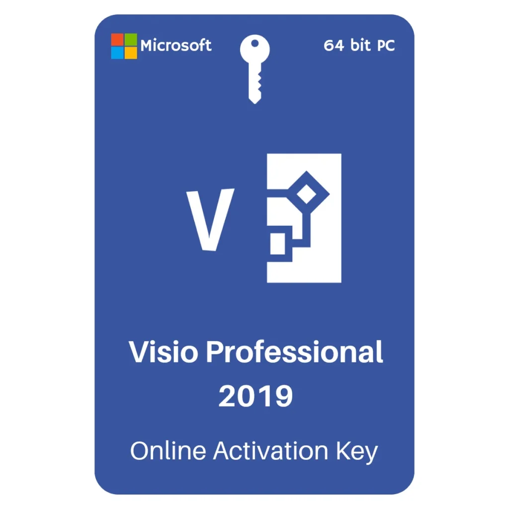 Microsoft Visio 2019 Professional Product Key Retail License