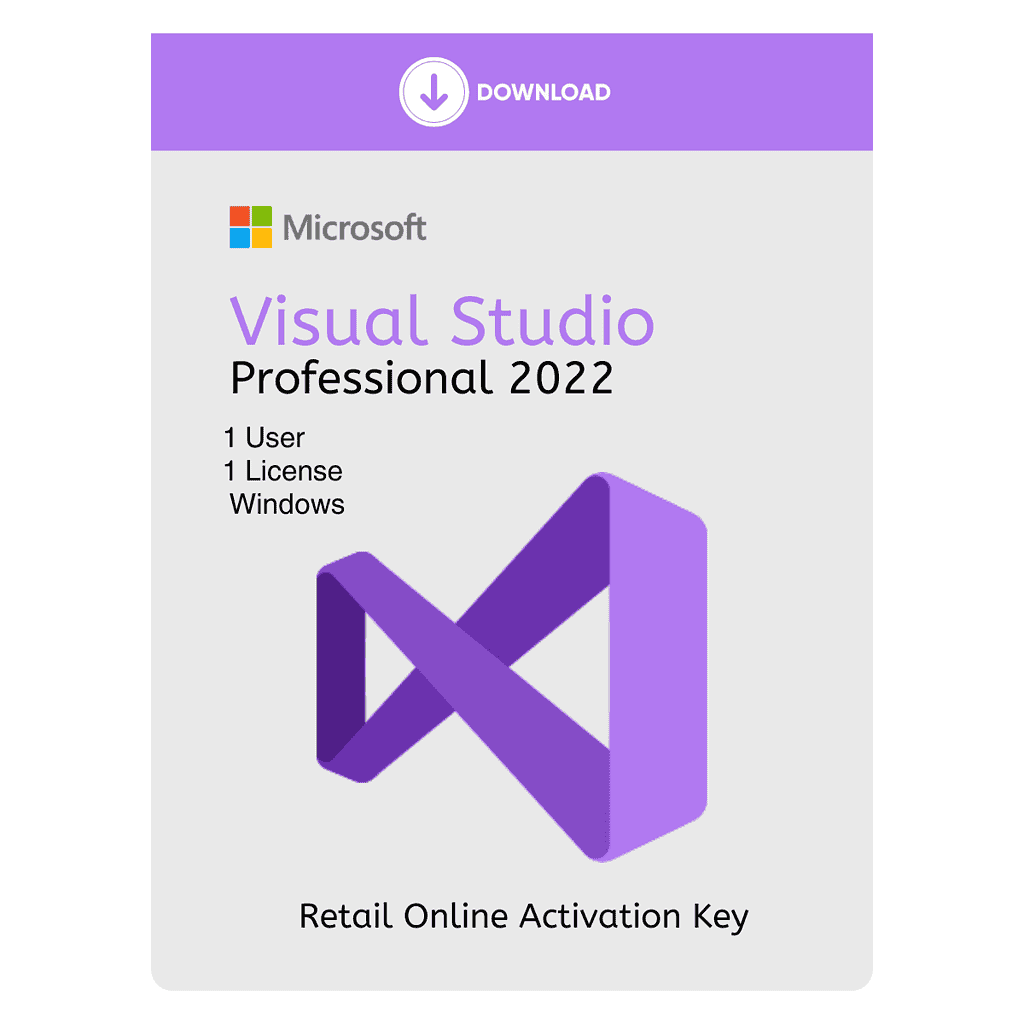 Microsoft Visual Studio 2022 Professional Product Key Lifetime Activation Key for 1 PC- Retail