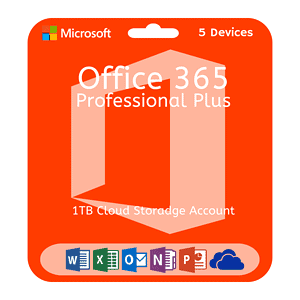 Microsoft Office 365 Pro Plus 1 Year Subscription Account 5 Devices