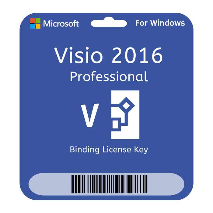 Microsoft Visio Professional 2016 for 32 and 64 bit License