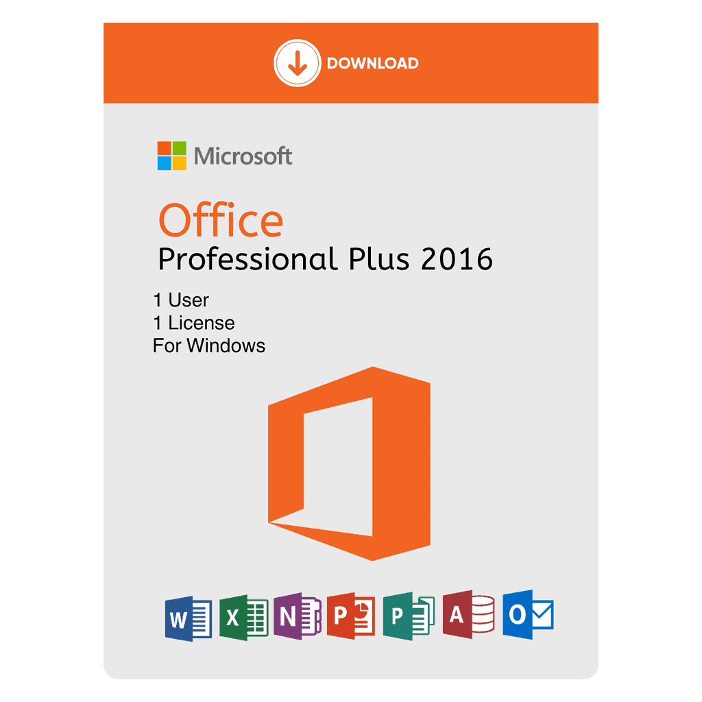 Microsoft Office 2016 Professional Plus Genuine Product Key