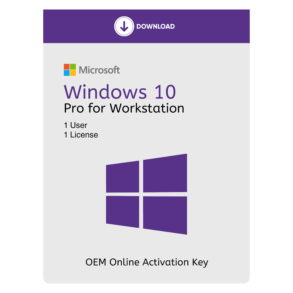 Microsoft Windows 10 Pro for Workstation License Key