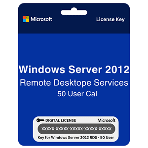 Windows Server 2012 Remote Desktop Services Licensing 50 User CALs