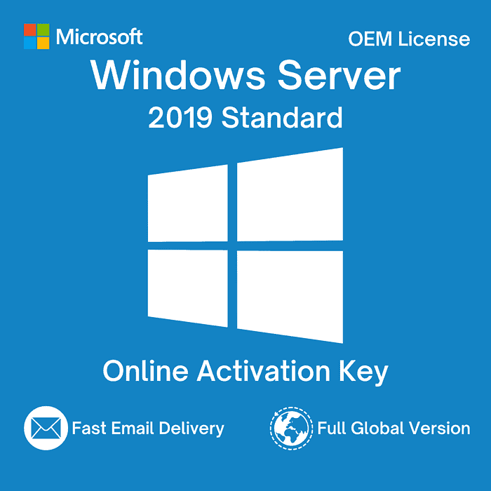 Windows Server 2019 Standard License Key Lifetime Activation