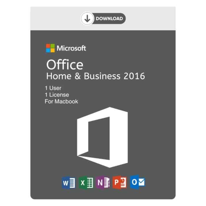 Microsoft Office 2016 Home and Business License for Mac