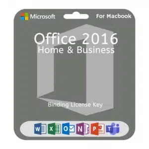 MS Office 2016 Home and Business License for Mac | Lifetime License Key | Binding