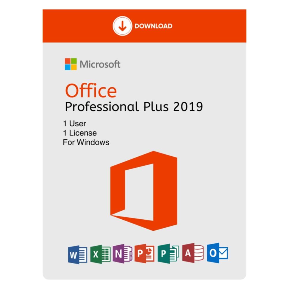 MS Office 2019 Professional Plus Lifetime License Key | Online Activation | Bind