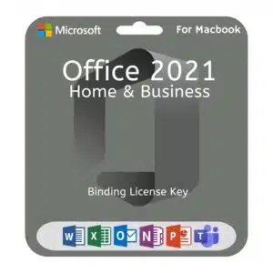 MS Office 2021 Home and Business for Apple Mac | Lifetime License Key | Bind