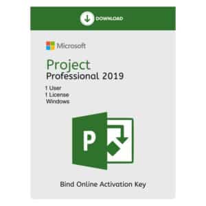 MS Project 2019 Professional Activation Key | Lifetime License Key | Binding