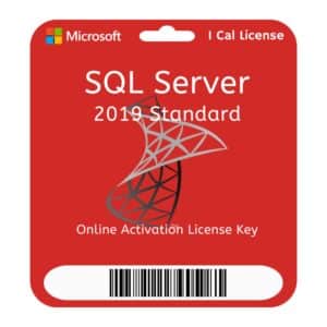 MS SQL Server 2019 Standard Edition | Lifetime License Key | Online Activation | 1 CAL